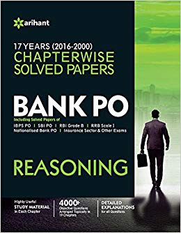 Arihant BANK PO 17 years chapterwise sol. Papers REASONING